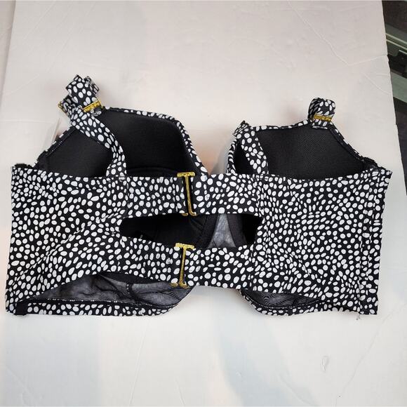 Smart & Sexy New Black & White Polka Dot Bra Size 42D - Picture 7 of 12